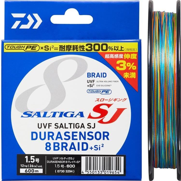 DAIWA UVF SALTIGA SJ Dura Sensor 8 Braid +Si2 600M Multicolor