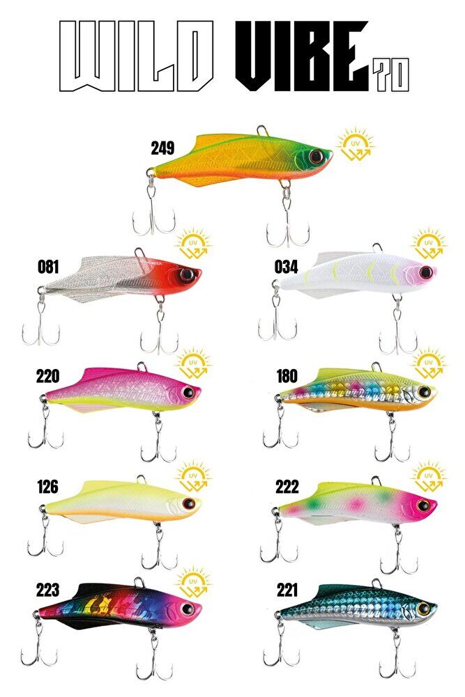 Fujin Wild Vibe 70mm 20gr Sinking Vibrasyon Suni Yem 222 - Tek Ebat