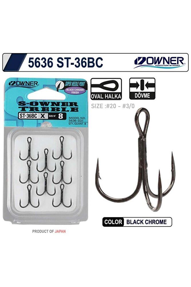 Owner 5636 St-36 Black Chrome Çarpma İğne 6