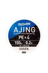 Answer Ajing PE X4 LRF Örgü İp Misina 0.2pe 150m