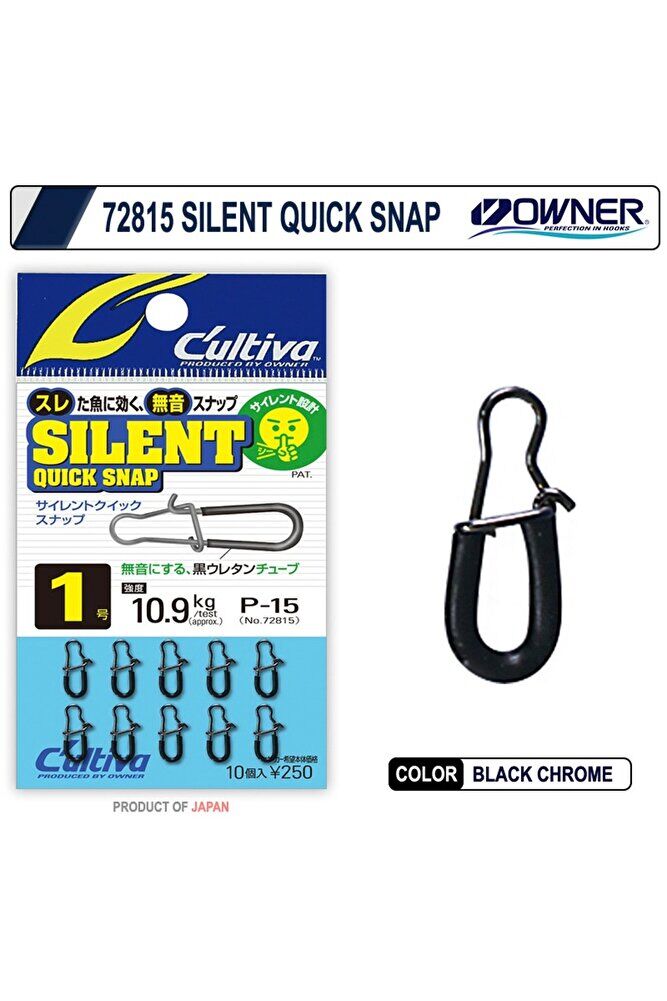 Owner Cultiva 72815 Silent Quick Snap Rapala Klipsi 00 Numara