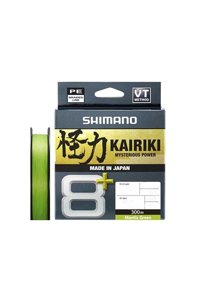 SHIMANO Kairiki 8+ Plus 300m Mantis Green Örgü Misina 0,13 mm - 8,3 kg