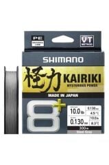 SHIMANO Kairiki 8+ 300 Mt 0.13mm İp Misina Steel Gray