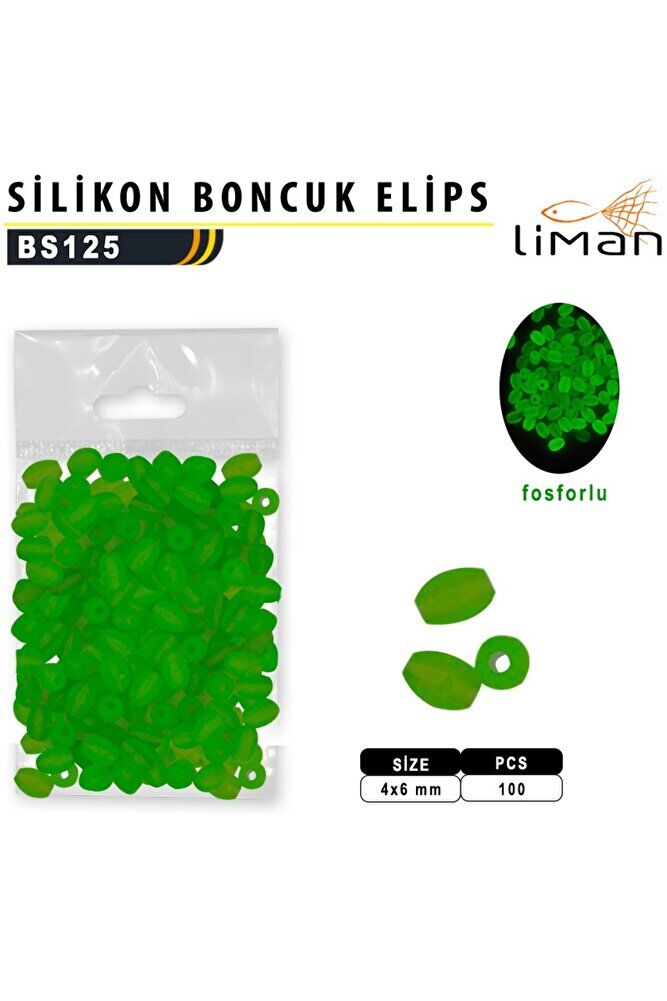 Silikon Boncuk 100 ad Elips - Tek Ebat