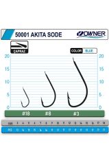 Owner 50001 Akita Sode Mavi Çapraz Ince Olta Iğnesi - No-5