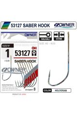 Owner 53127 Saber Hook Uzun Sap Hologram Kaplama Iğne 1/0