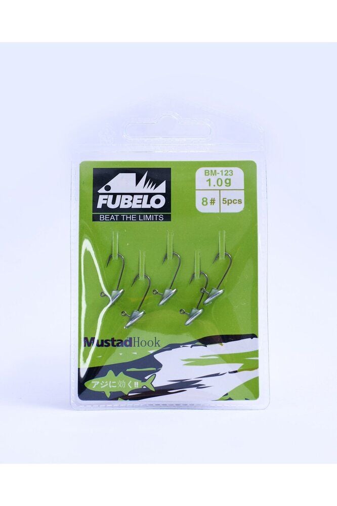 Fubelo Flat Head 5'Li Jig Head (8 No İğne)