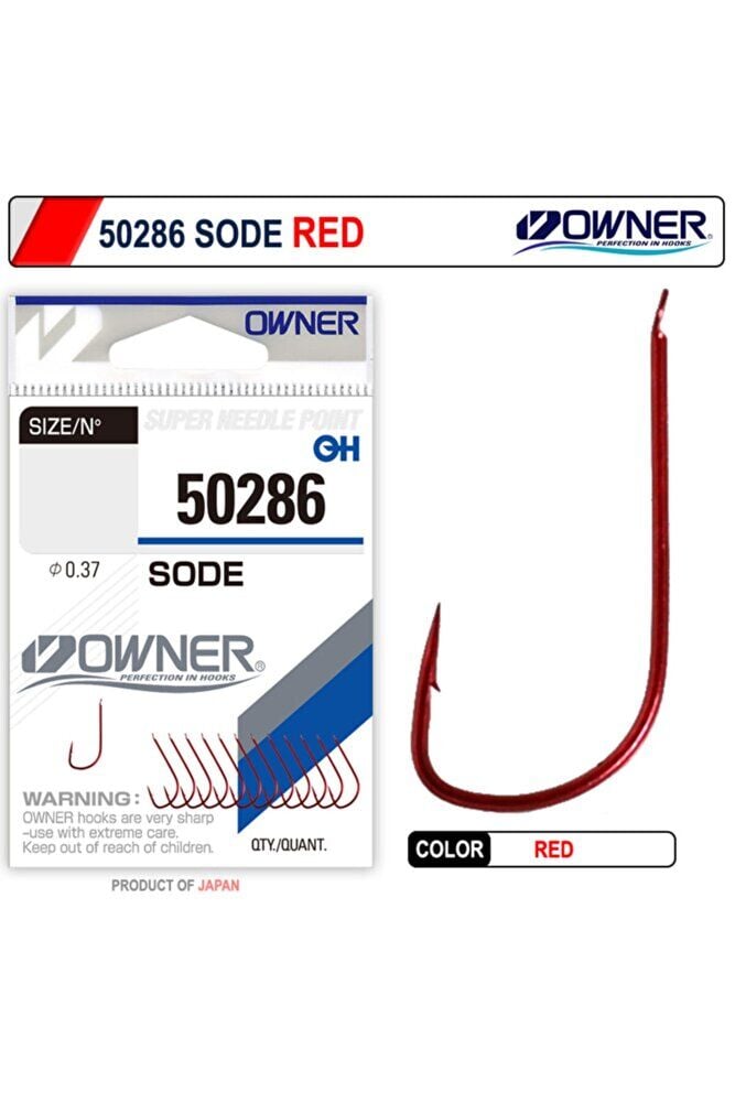 Owner 50286 Sode Red Model Balıkçı Olta Iğnesi 8