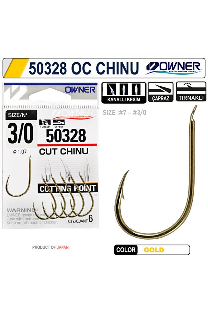 Owner 50328 Cut Chinu Gold 1 No İğne
