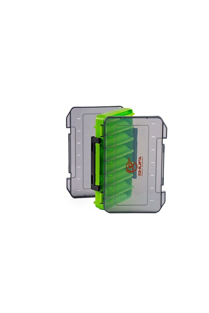 Lure Box Çift Taraflı Kutu 110mm - Plasticbox F04 XS Yeşil
