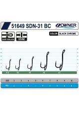 Owner 51649 Sdn-31black Chrome Ikili Model Balıkçı Olta Iğnesi No: 8
