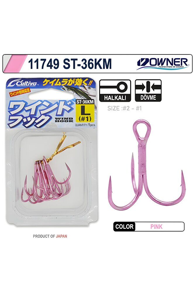 Owner Cultiva 11749 ST-36KM Üçlü İğne Medium Pembe