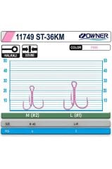 Owner Cultiva 11749 ST-36KM Üçlü İğne Medium Pembe