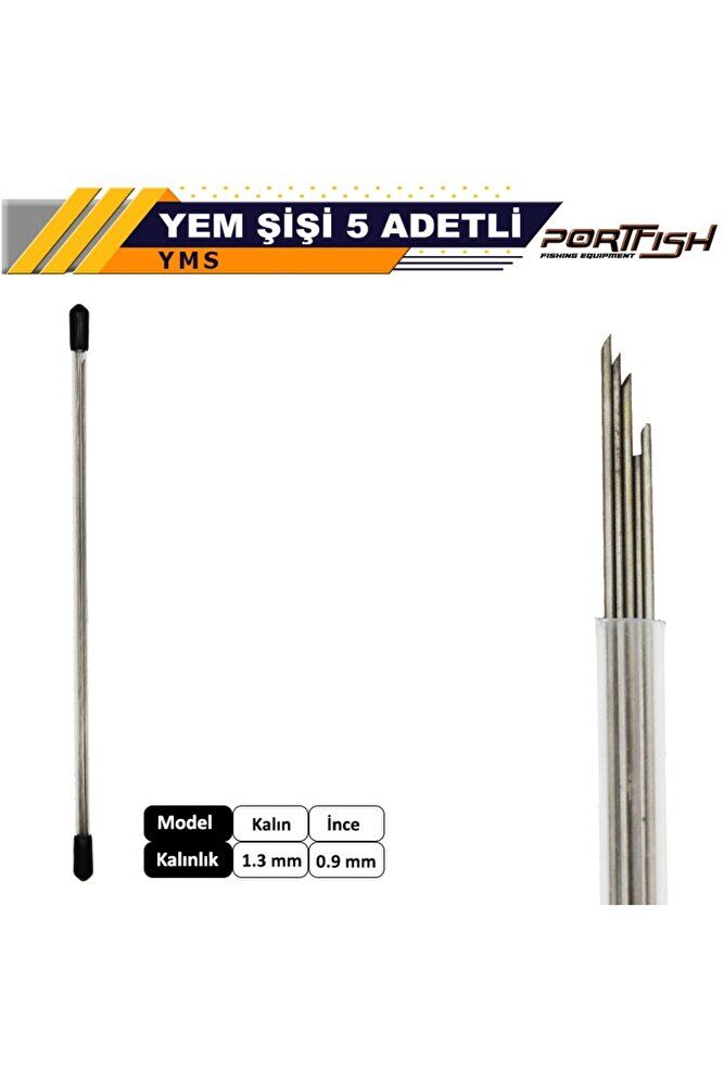 Portfish Yem Şişi 5 Adetli 1,3 mm