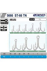 Owner 5666 St-66tn Tin Çarpma Model Balıkçı Olta Iğnesi No:4