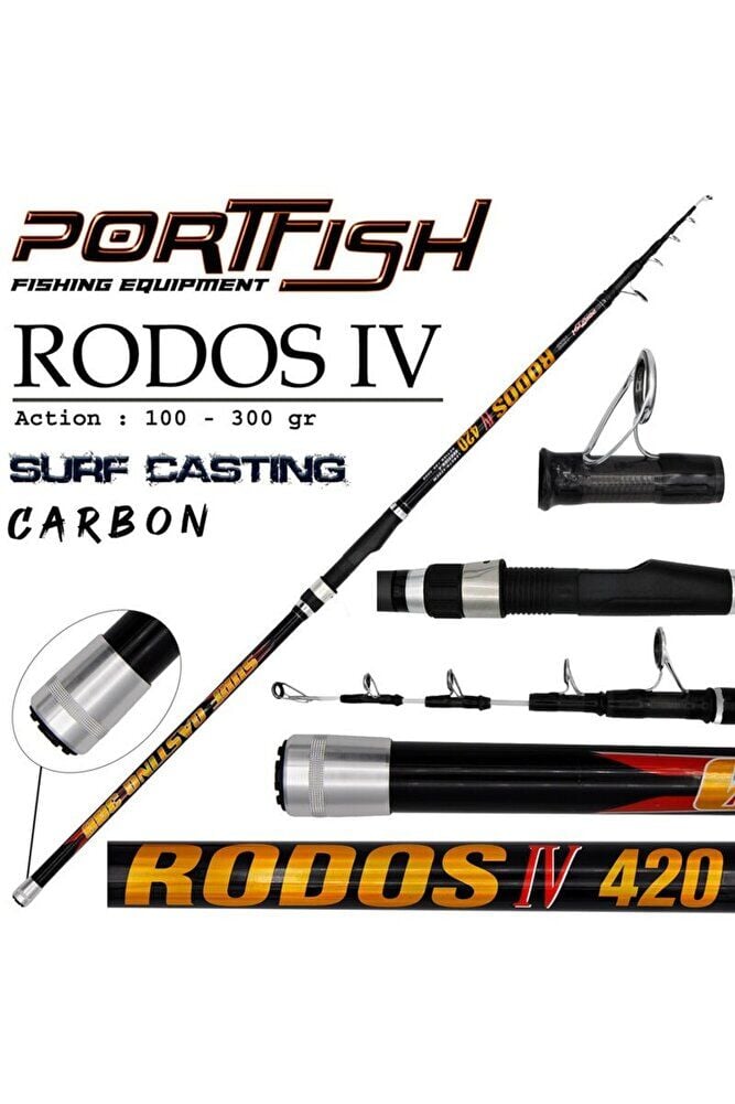 Portfish Rodos 4 Surf 420 cm Olta Kamışı 100-300 gr