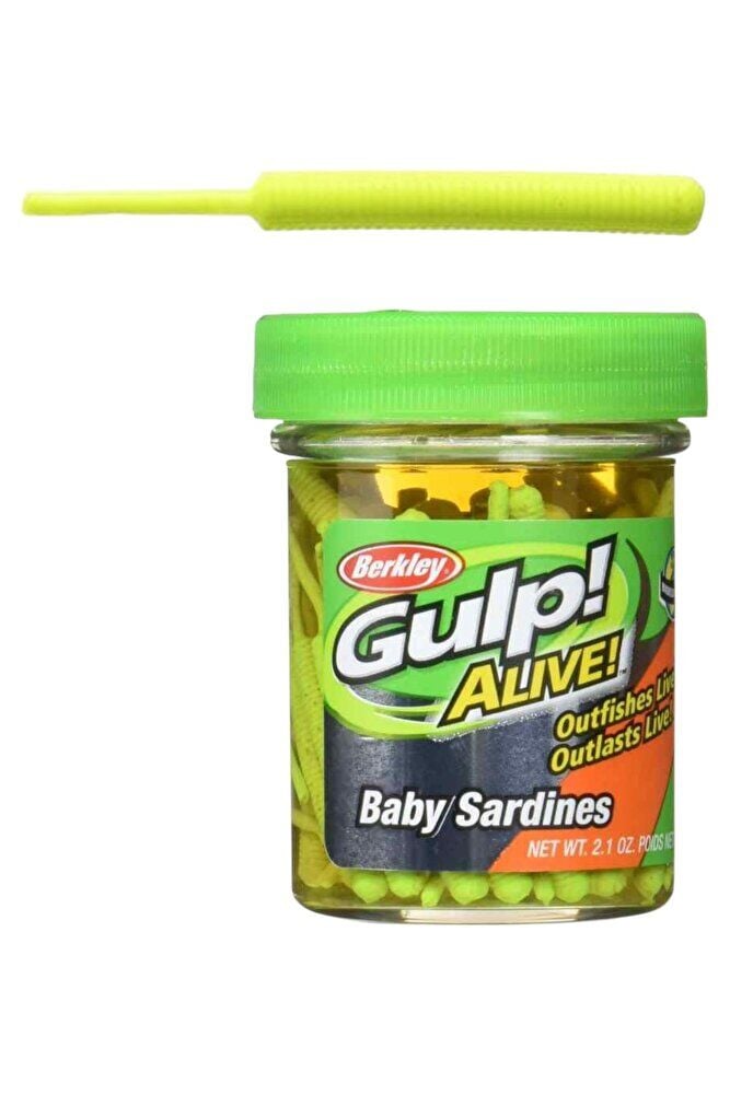Gulp! Alive!® Baby Sardine - Chartreuse