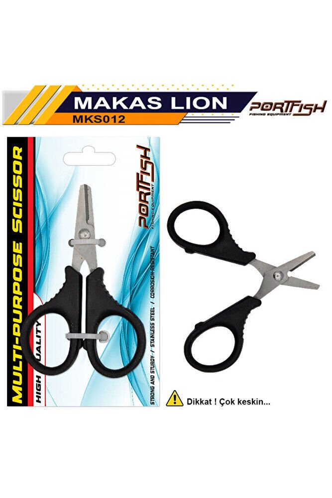 Portfish Makas Lion Titanyum Kaplamalı Makas