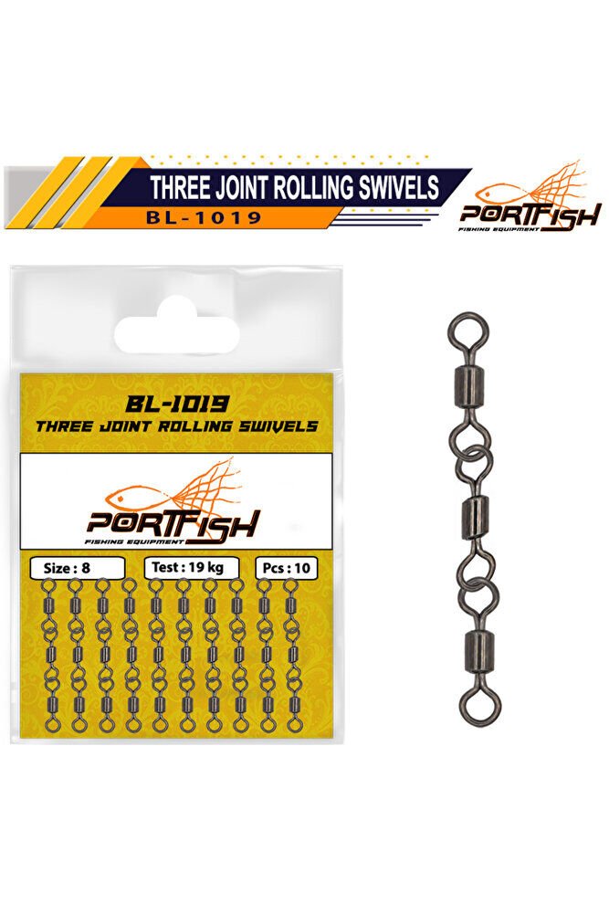 Portfish BL-1019 Zincir Fırdöndü (3 Lü)