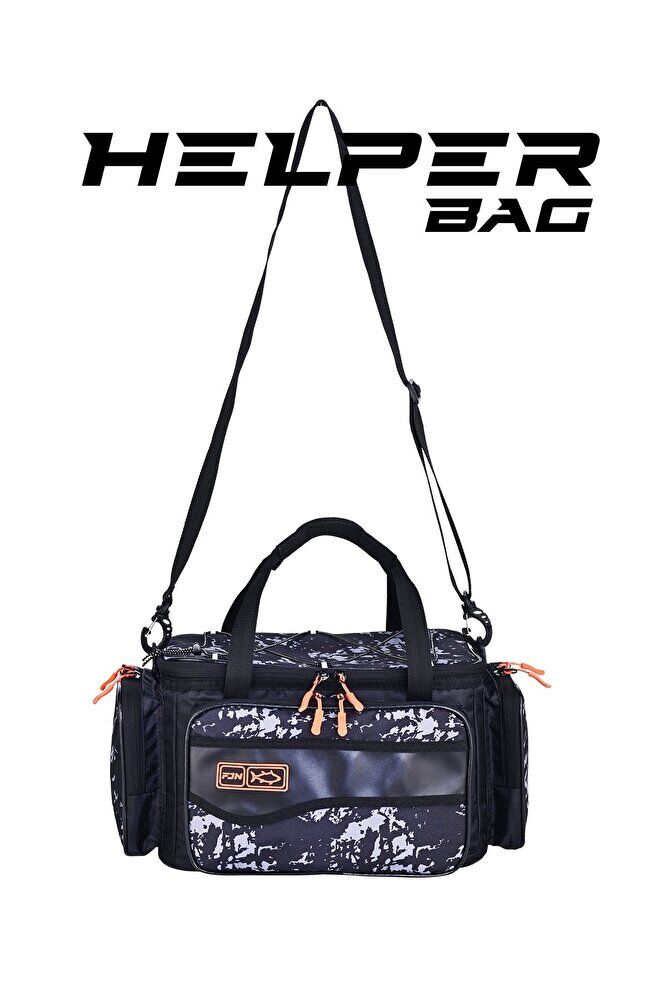 FUJİN Black Camo Helper Bag - Balıkçı Çantası