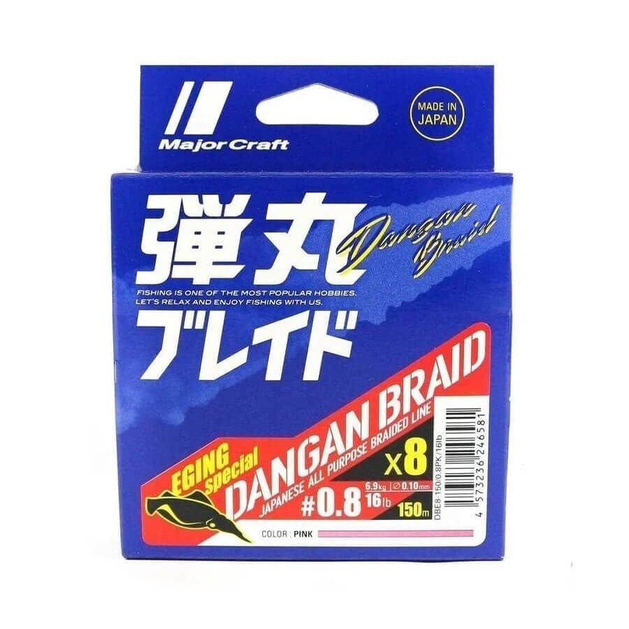 Major Craft Dangan Braid 8x 150mt Pembe İp Misina 0.8 PE