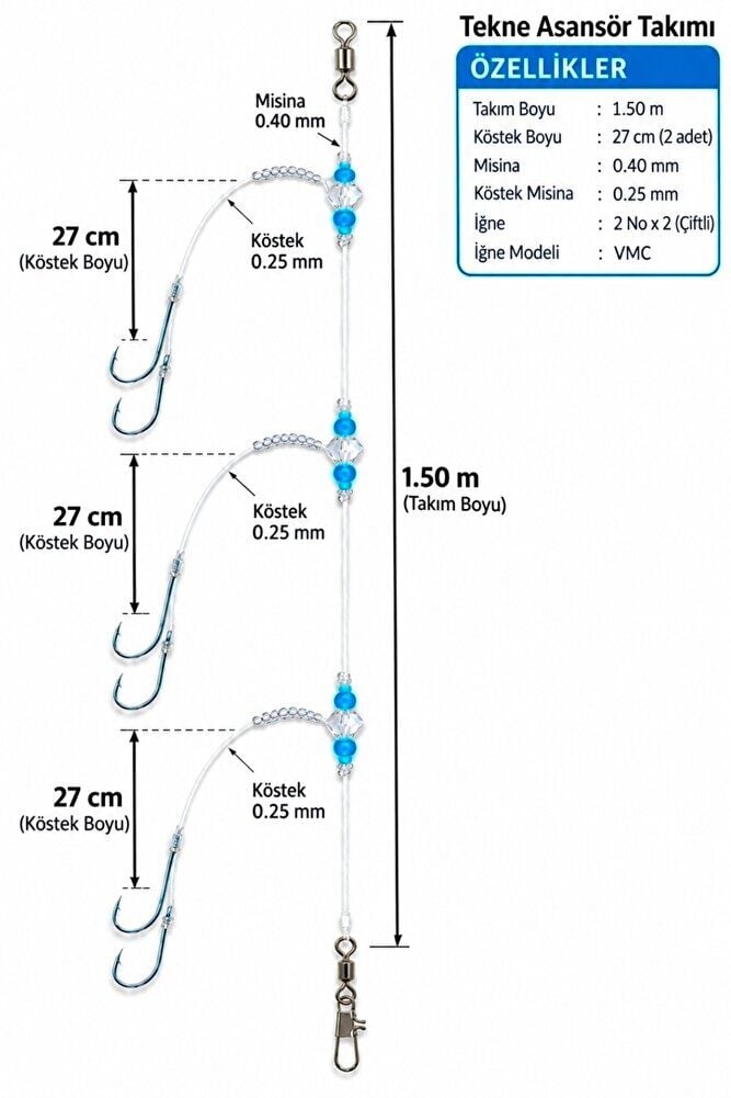 Tekne için Asansör Takım VMC İğne