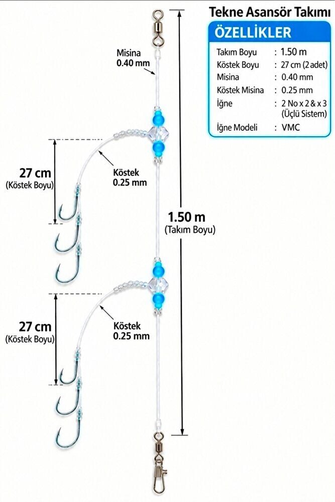 Tekne için Asansör Takım VMC İğne