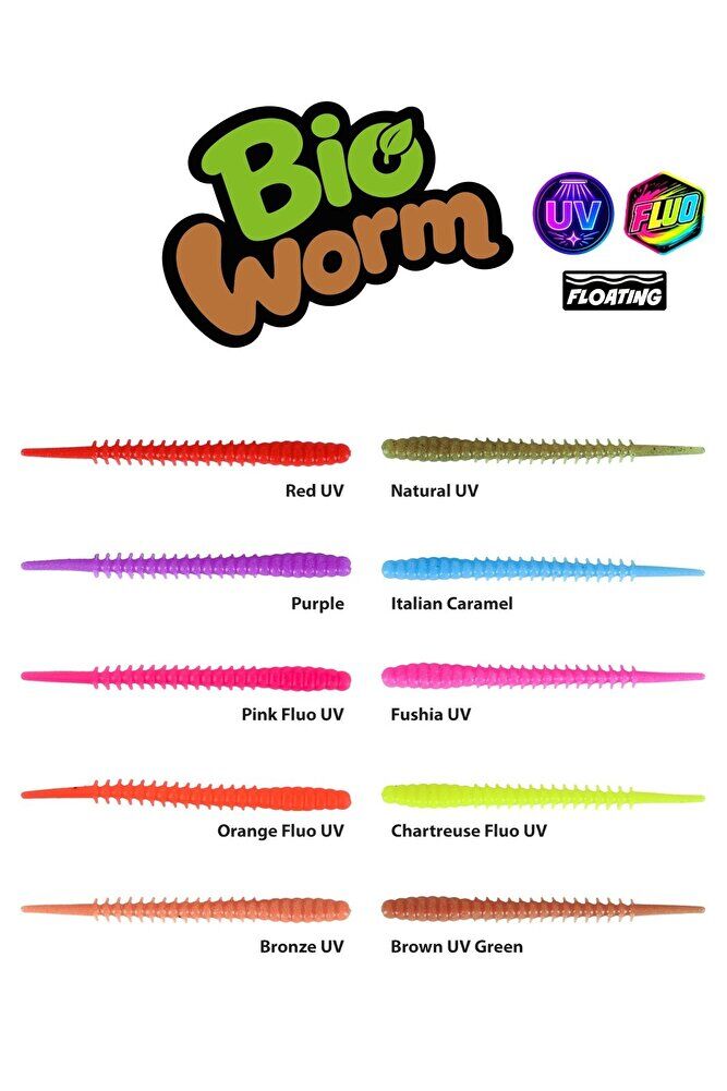 Bio Worm 6cm Floating Sıvılı Kokulu LRF Silikonu PURPLE