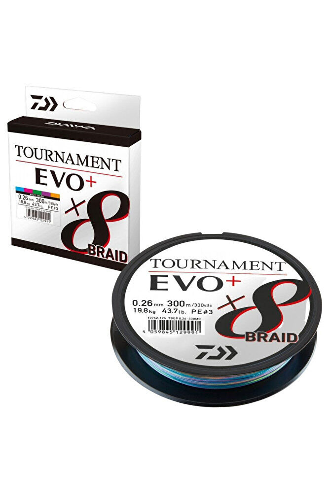 Daiwa Tournament EVO+ 8B Multicolor İp Misina (300m) Tournament EVO+ 8B Multicolor İp Misina (300m)