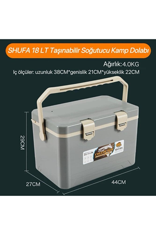 Shufa 18 LT Taşınabilir Soğutucu Kamp Dolabı