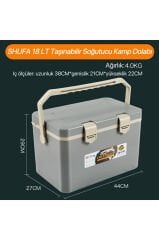 Shufa 18 LT Taşınabilir Soğutucu Kamp Dolabı