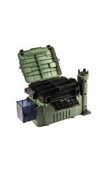 Çift Katlı Ekstra Dayanıklı Profesyonel Balıkçı Kutu Çanta 12L Haki