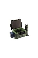 Çift Katlı Ekstra Dayanıklı Profesyonel Balıkçı Kutu Çanta 12L Haki