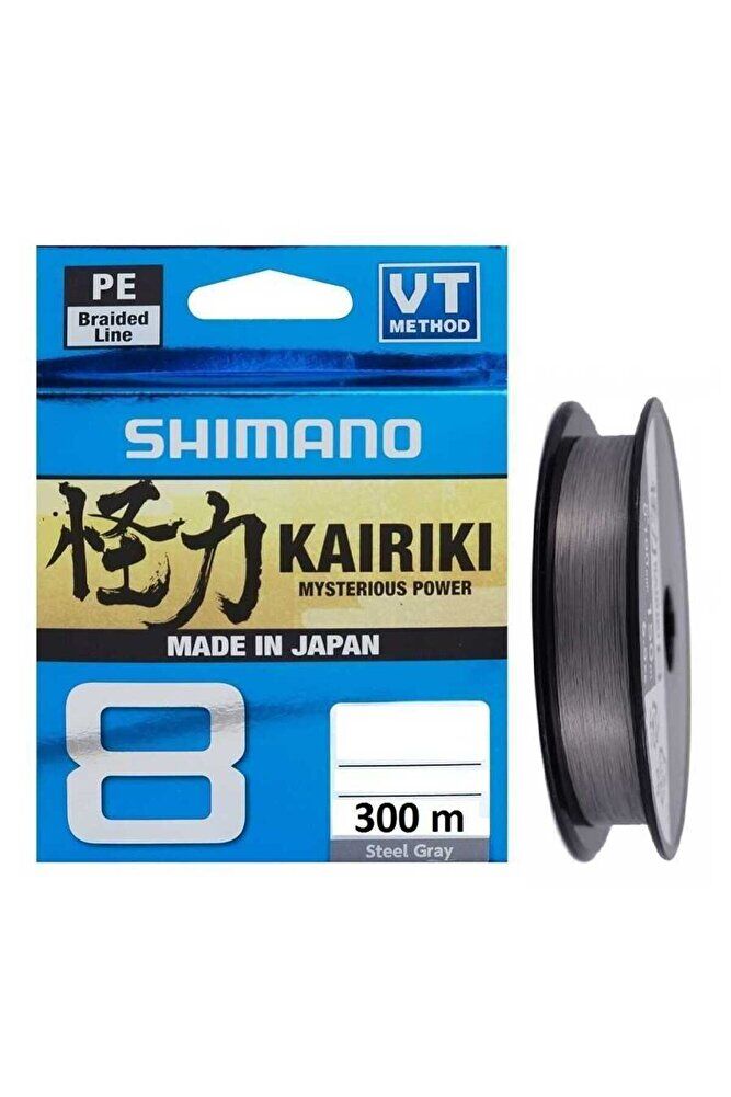 Shimano Kairiki 8X 300 M Steel Gray Örgü İp Misina 0.13 mm