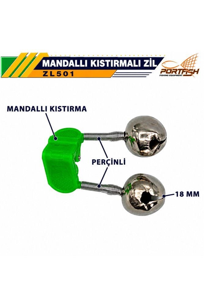 Portfish Zil Plastik Maşalı Çiftli 18 mm