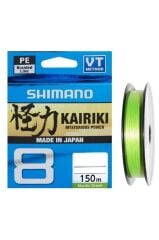 Shimano Kairiki 8 150m Mantis Green Örgü İp Misina