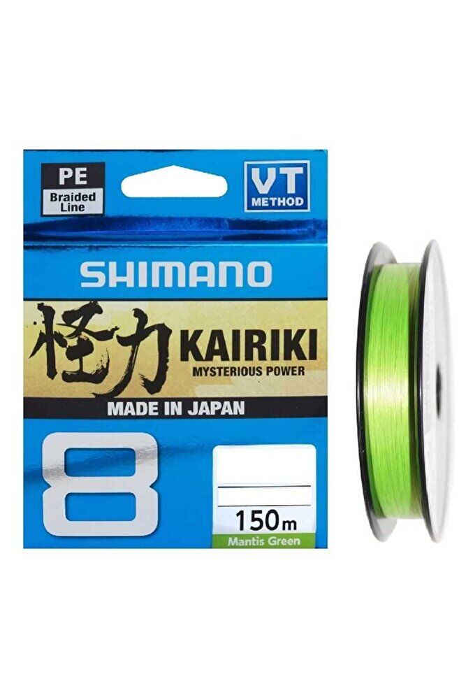 Shimano Kairiki 8 150m Mantis Green Örgü İp Misina 0.16 mm