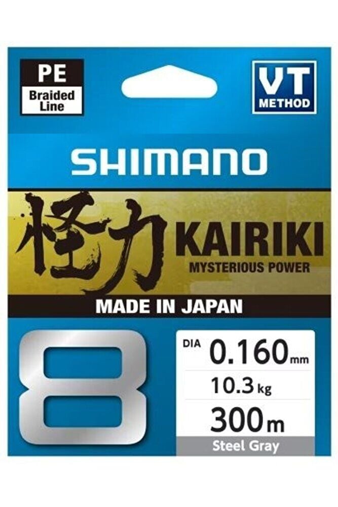 Shimano Kairiki 8 300m Steel Gray İp Misina