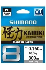Shimano Kairiki 8 300m Steel Gray İp Misina