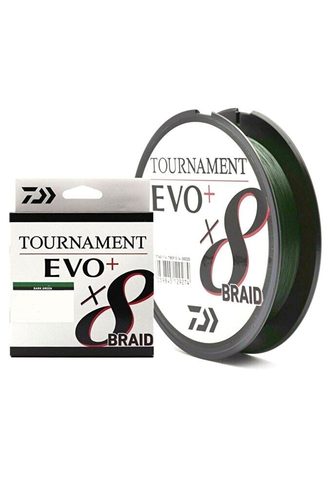 Daiwa Tournament EVO+ 8B Dark Green İp Misina 270 mt Dark Green-0,16 mm