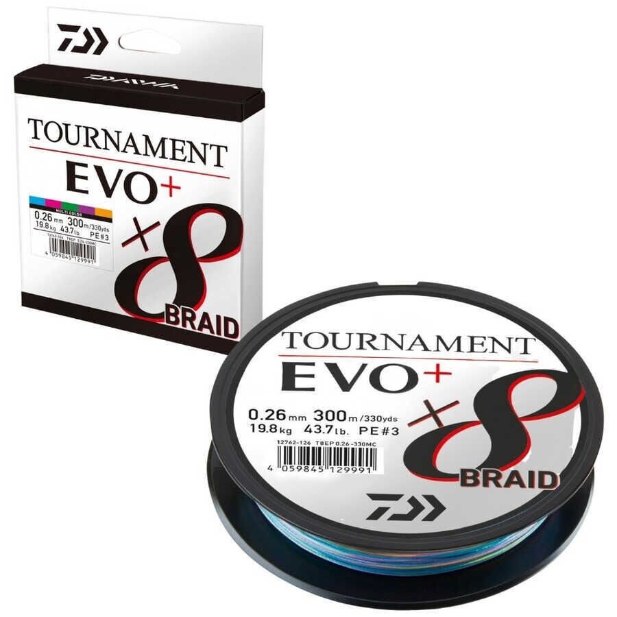 Daiwa Tournament Evo+ 8b 300 Mt 0,16 Mm Multicolor Ip Misina