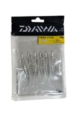 Daiwa Ebing Stick Silikon Yem 3.5 inç 6pcs Şeffaf - Tek Ebat