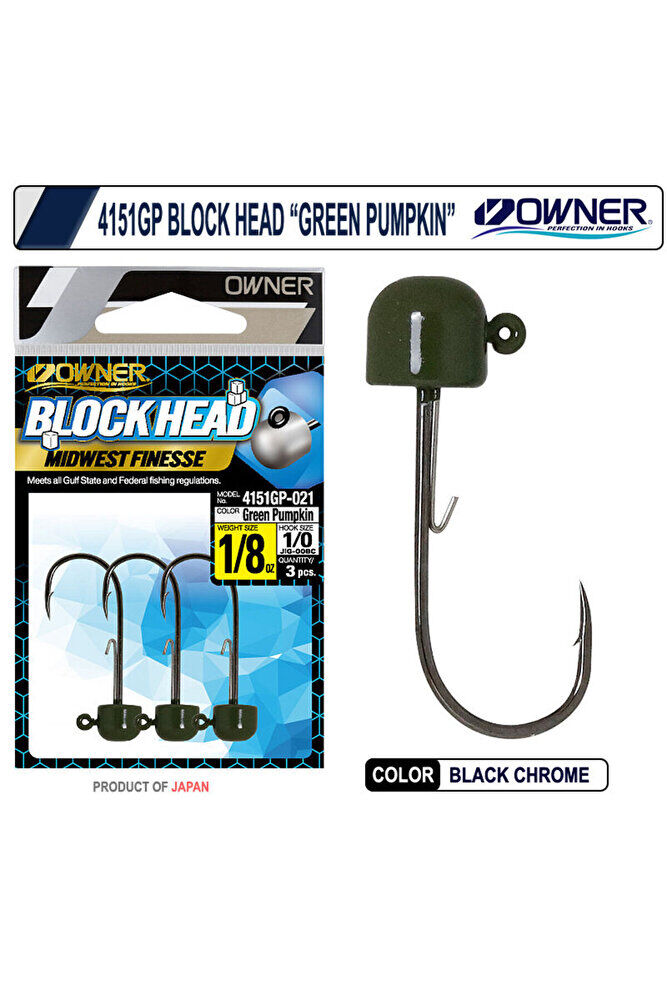 4151GP Block Head Jighead