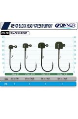 4151GP Block Head Jighead 1/8 Oz 3.6 Gr