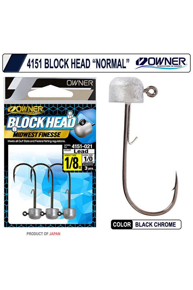 4151 Block Head Jighead 0.9 Gr