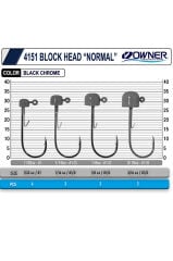 4151 Block Head Jighead 1.8 Gr