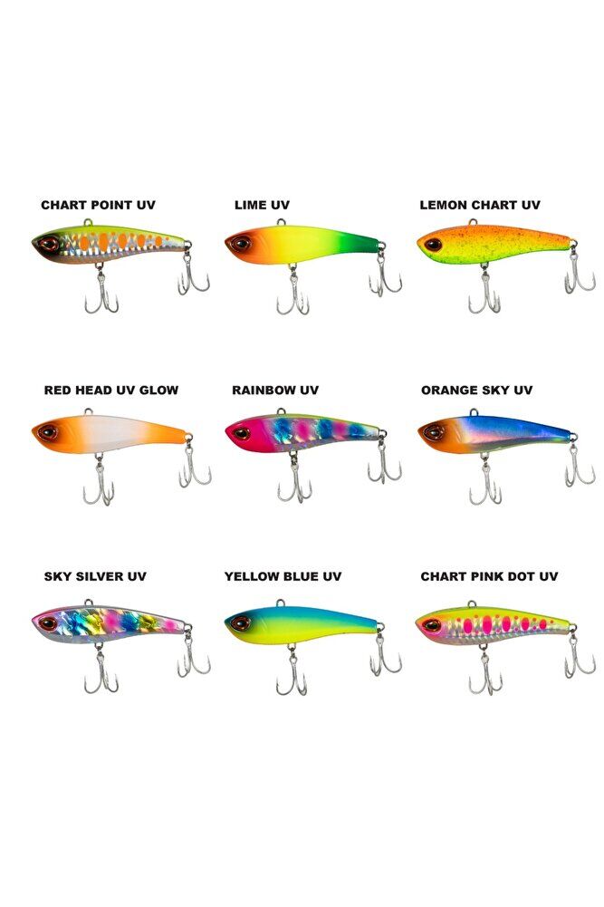 RYUJİ KILLER VIB 85MM 31GR VİBRASYON Yellow Blue Uv