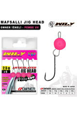Wily Jig Head Mafsallı Owner İğneli - Pembe 1.5 GR