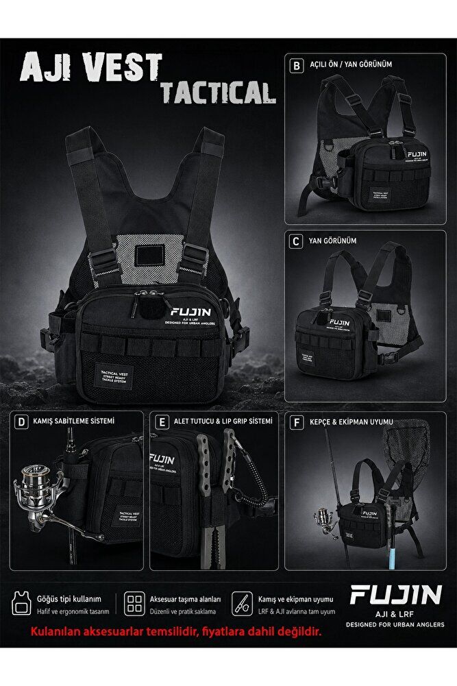 Tactical Vest Balıkçı Çantası