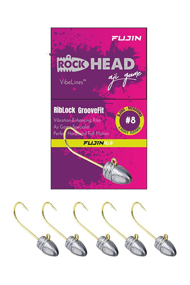 Fujin Rock-Head Aji Game Jighead #8 No 0.4 Gr